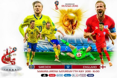 Чемпионат мира. Четвертьфинал. Швеция - Англия. Прогноз от экспертов на первый матч 7 июля 2018 года