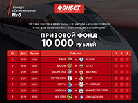 Тотализатор Суперэкспресс от БК Фонбет