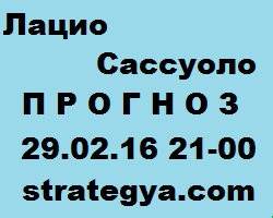 Серия А. Лацио – Сассуоло, прогноз – погоня за уходящими еврокубками (29.02.16 21-00)