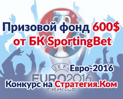 Конкурс прогнозов Евро-2016 от Sportingbet – 1 тур