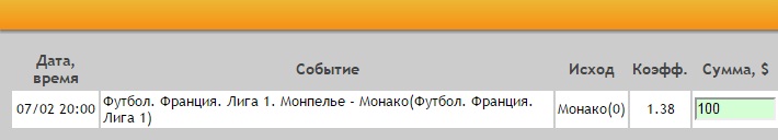 Ставка на Лига 1. Монпелье – Монако. Прогноз на матч 7.02.17 - прошла.