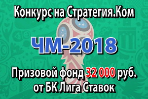 Конкурс прогнозов ЧМ-2018 от СТРАТЕГИЯ.КОМ – 18 тур