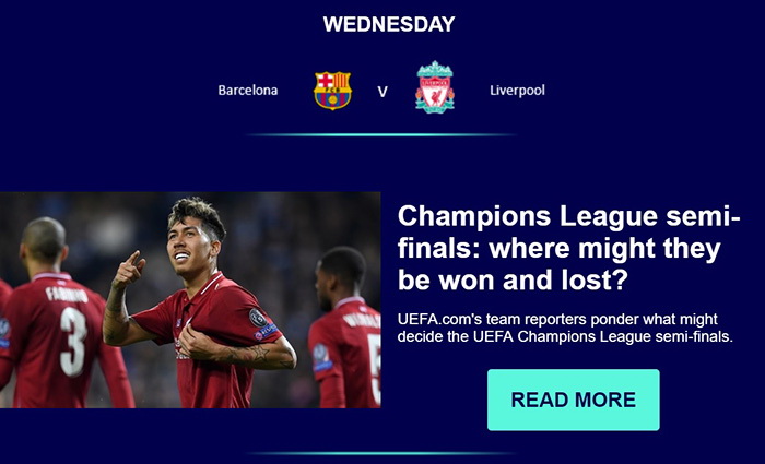 Прогноз репортеров UEFA на полуфинал Лиги чемпионов: Барселона – Ливерпуль