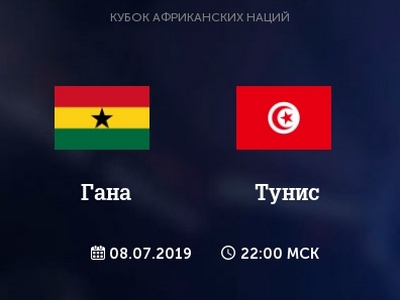 КАН. 1/8 финала. Гана — Тунис. Анонс и прогноз на матч 8 июля 2019 года