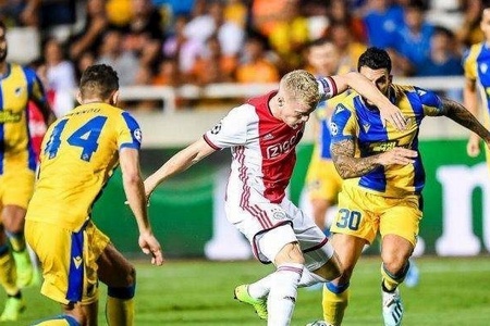 Лига Чемпионов. Аякс — АПОЭЛ. Прогноз на ответный матч 28 августа 2019 года