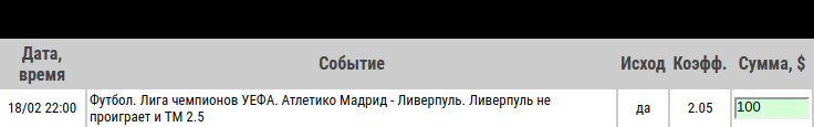 Ставка на Лига Чемпионов. 1/8 финала. Атлетико Мадрид – Ливерпуль: превью, прогноз и ставка на матч 18.02.2020 - ожидается.