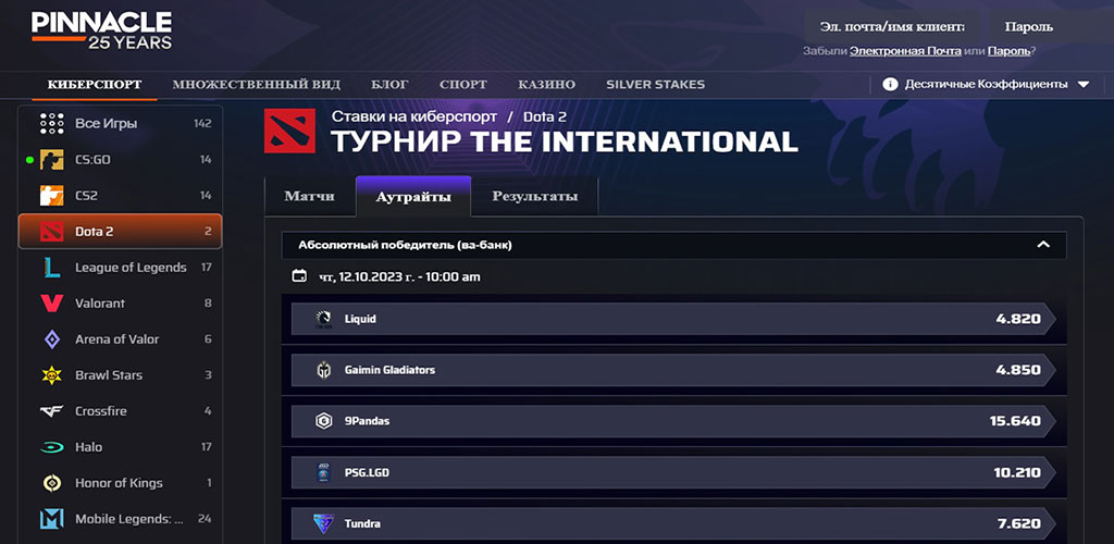 Чемпионат по Dota 2 — The International – 2023 возвращается с рекордными 2 млн долл. США