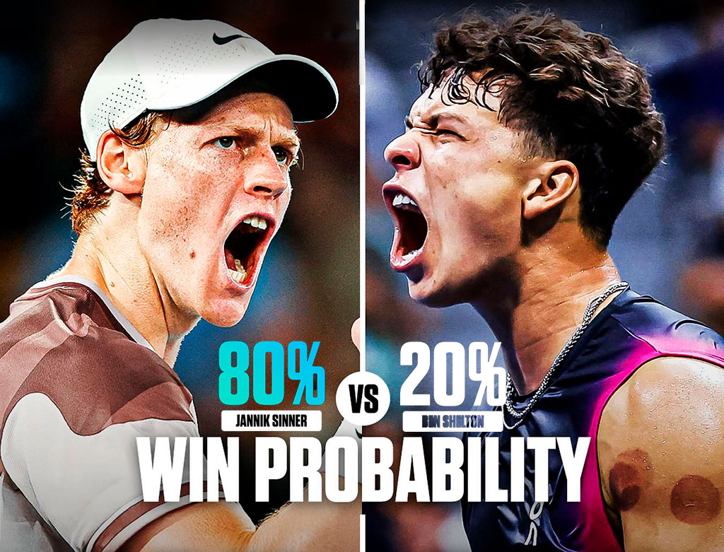 Синнер – Шелтон: итальянец разгромит американца в Турине. Анонс матча 14.11.2025