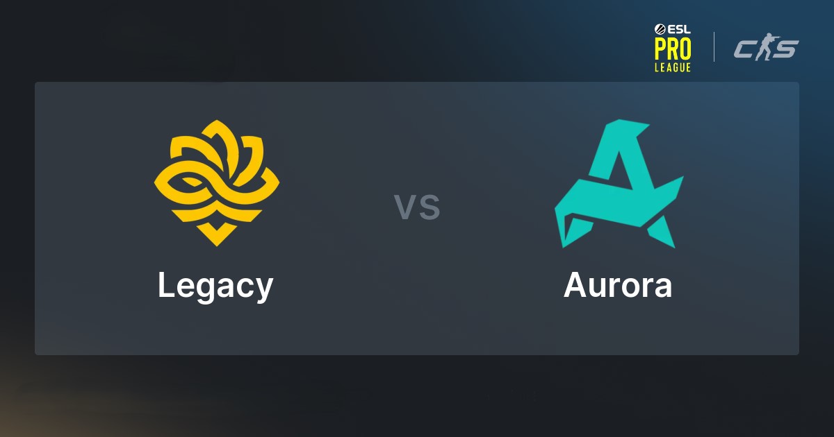 Legacy – Aurora прогноз на матч 13 марта 2026: ставки и коэффициенты на ESL Pro League Season 23 по CS2