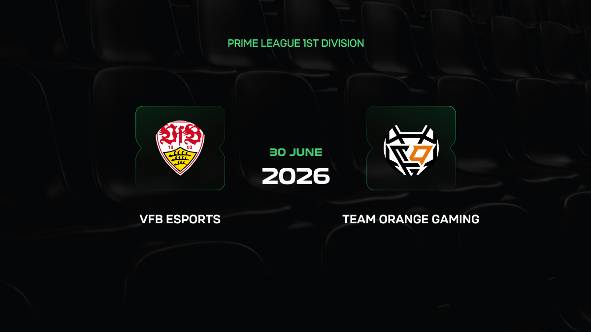 VfB — TeamOrangeGaming: прогноз на матч Prime League по League of Legends 30 июня 2026 года