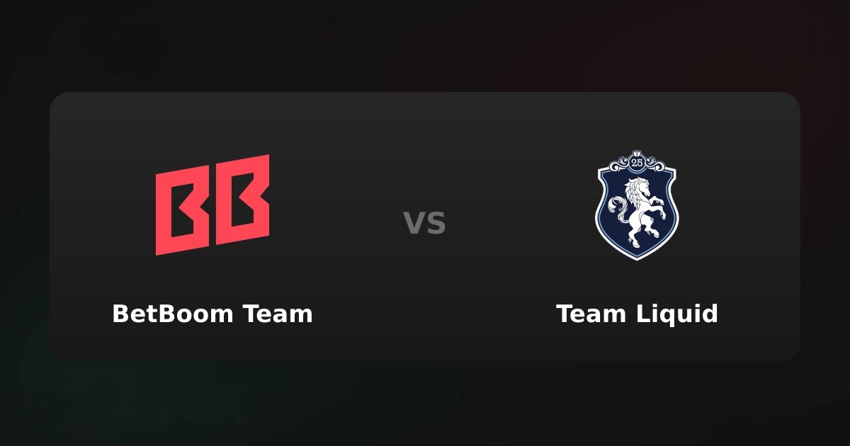 BetBoom Team — Team Liquid: прогноз на матч 31 июля 2026 года