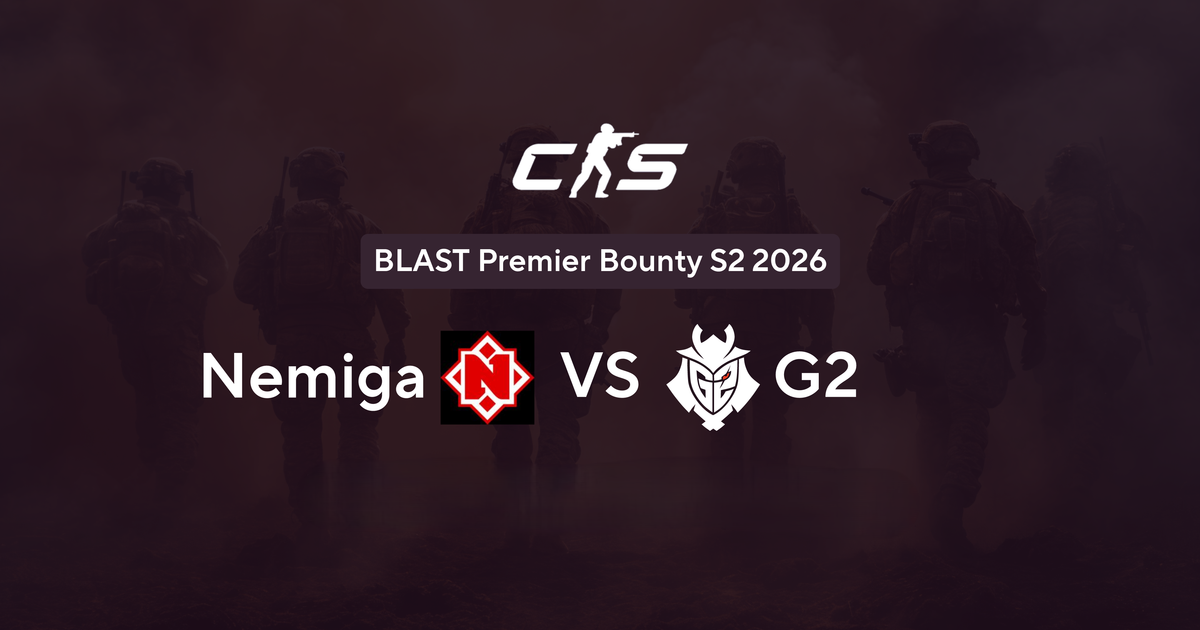 Прогноз на матч Nemiga Gaming — G2 Esports 22 июля 2026: ставки на BLAST Bounty