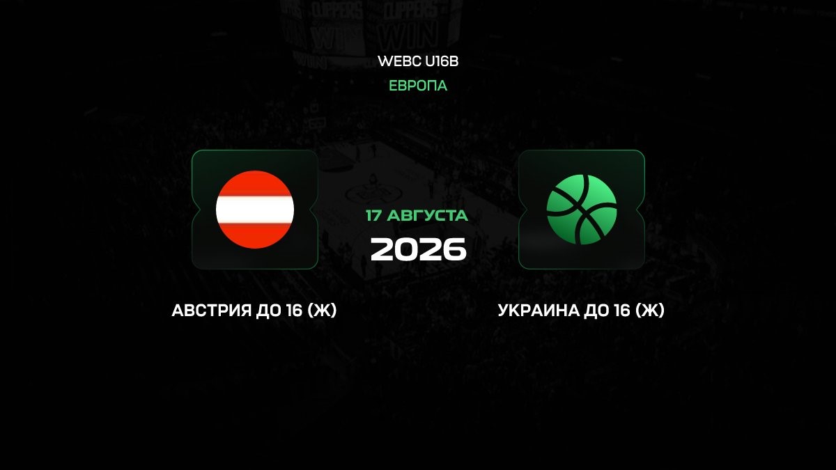Австрия U16 W — Украина U16 W: прогноз на матч Евробаскета 17 августа 2026 года