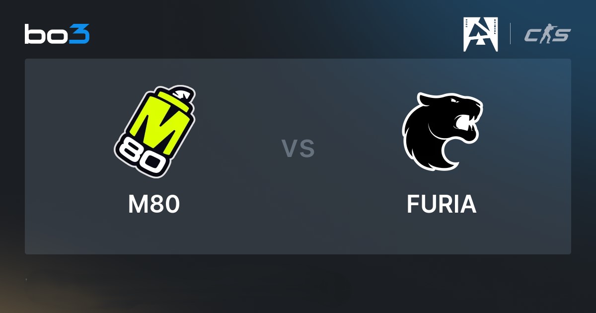 M80 — FURIA: предматчевый разбор и ставка на полуфинал BLAST Open 28.08.2026