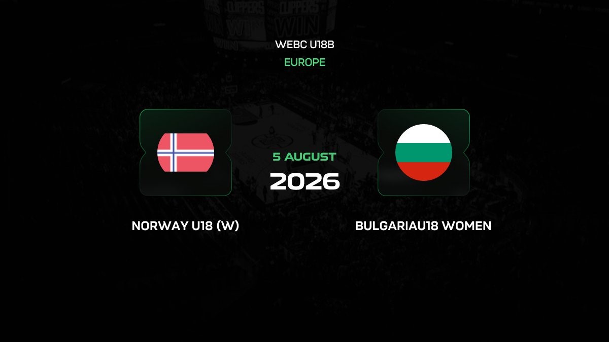 Норвегия U18 W — Болгария U18 W: прогноз на матч Евробаскета 5 августа 2026 года