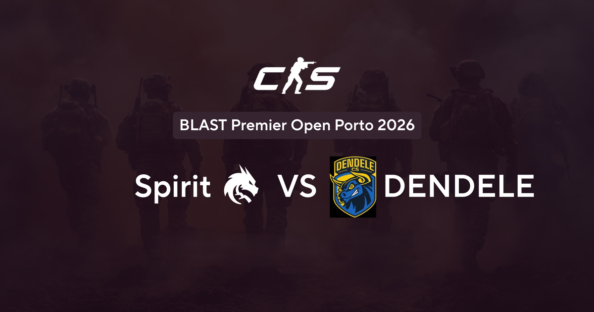 Team Spirit — DENDELE: аналитика и прогноз на четвертьфинал BLAST Open 26.08.2026