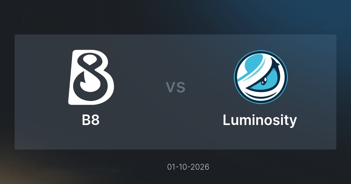 1/8 финала Stake Ranked Episode 4: B8 Esports против Luminosity Gaming (01.10.2026)