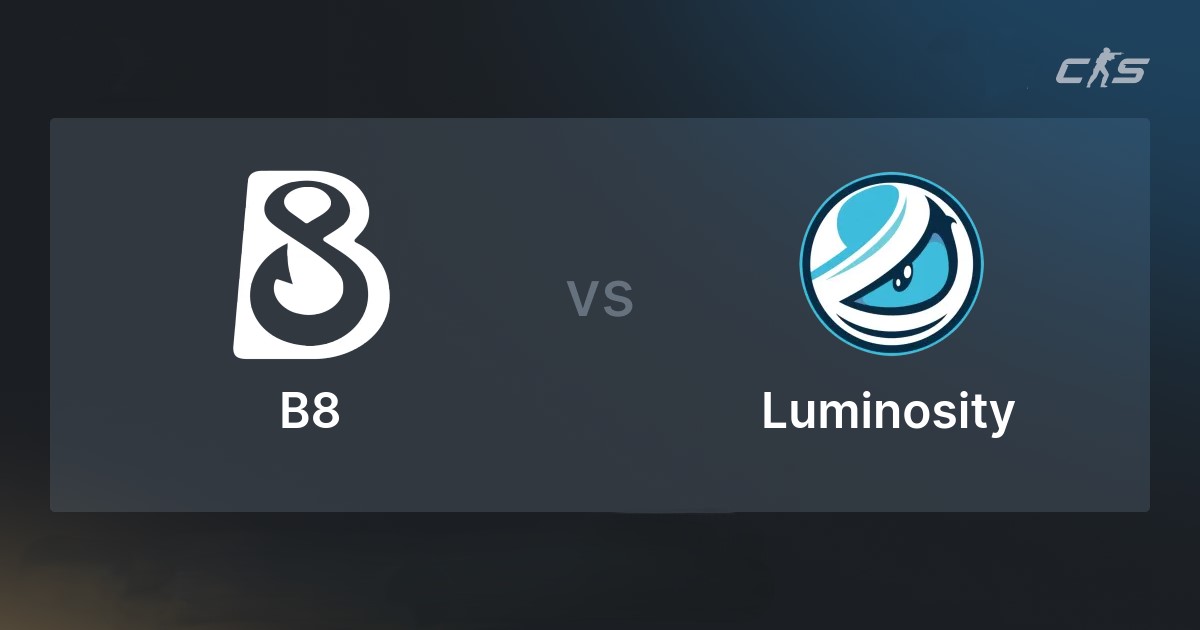 Logitech G Play Connect: B8 сражаются с Luminosity Gaming в плей-офф CS2 (22.09.2026)