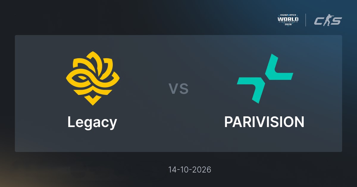 Legacy — PARIVISION: прогноз на матч Thunderpick World Championship 14 октября