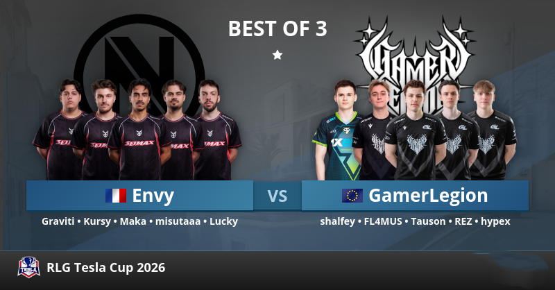 Team Envy — GamerLegion: кто остановит собственный спад на Tesla Cup